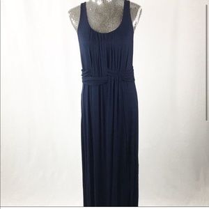 Philosophy/Anthropologie navy blue maxi dress medium